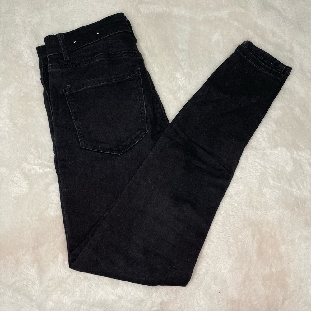 Stradivarius Charcoal Black Skinny Jeans